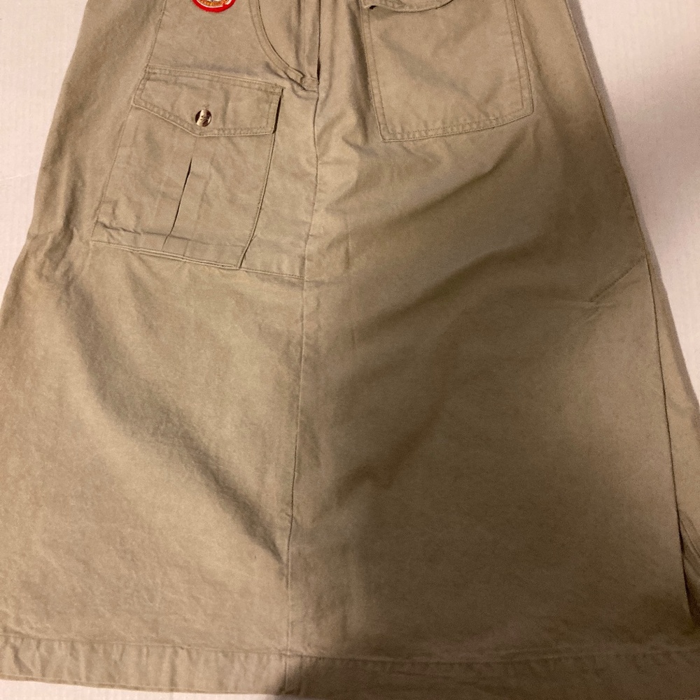 Midi length skirt from the 90s with Pussers West Indies advertising logo on one